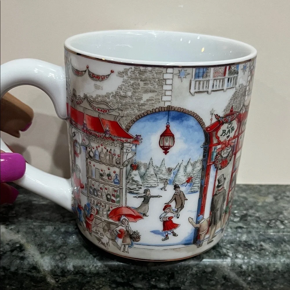 Williams Sonoma Holiday Scene Mug